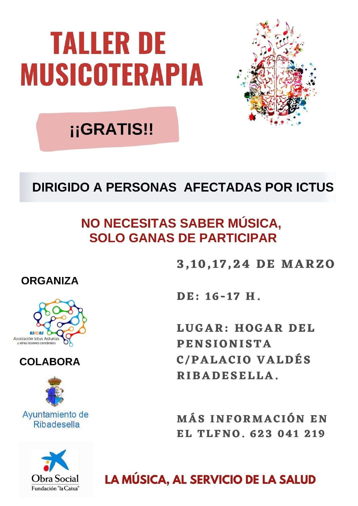 Taller de musicoterapia (marzo 2022) - Ribadesella (Asturias)