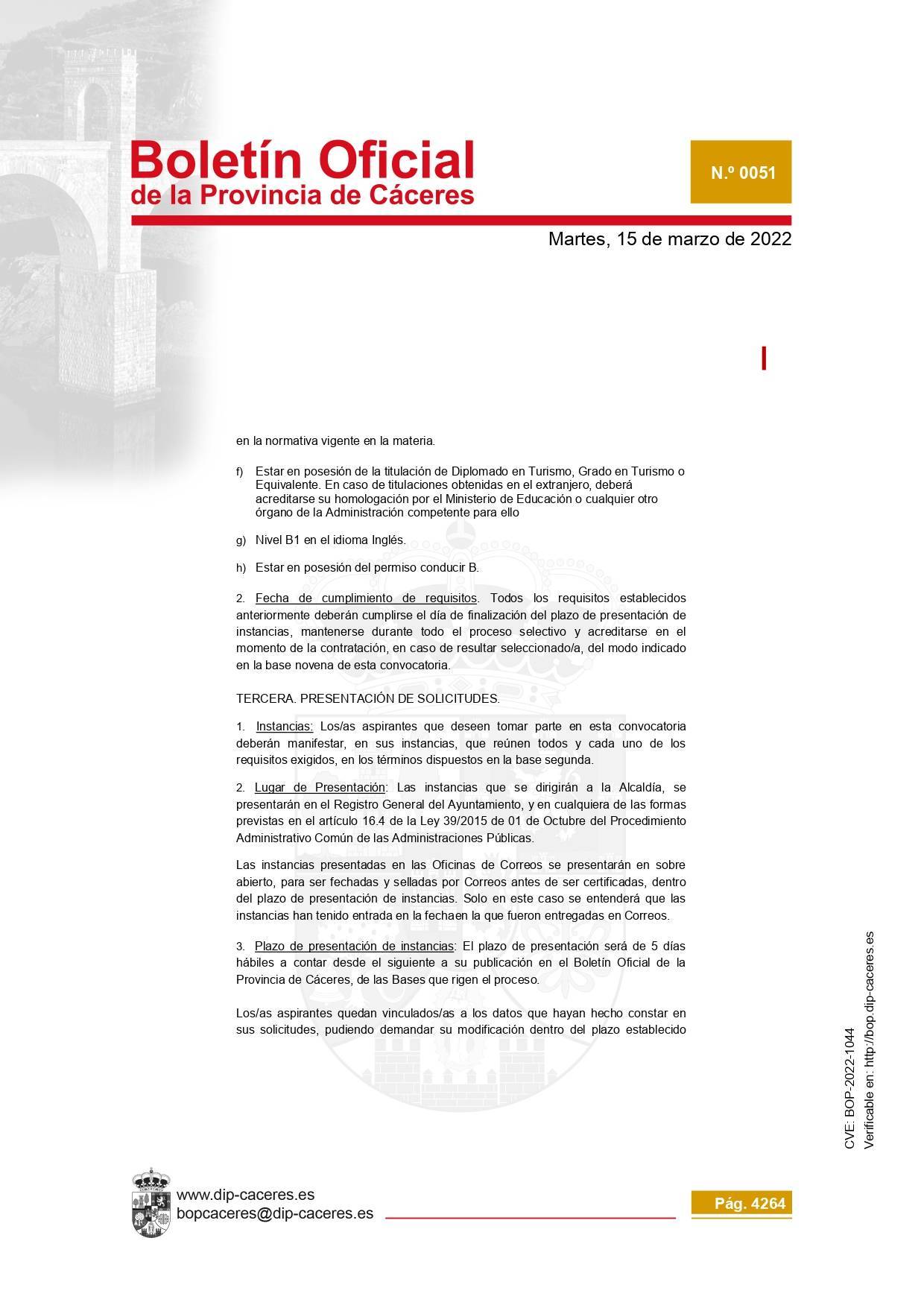 Técnico-a de turismo (2022) - Guadalupe (Cáceres) 4
