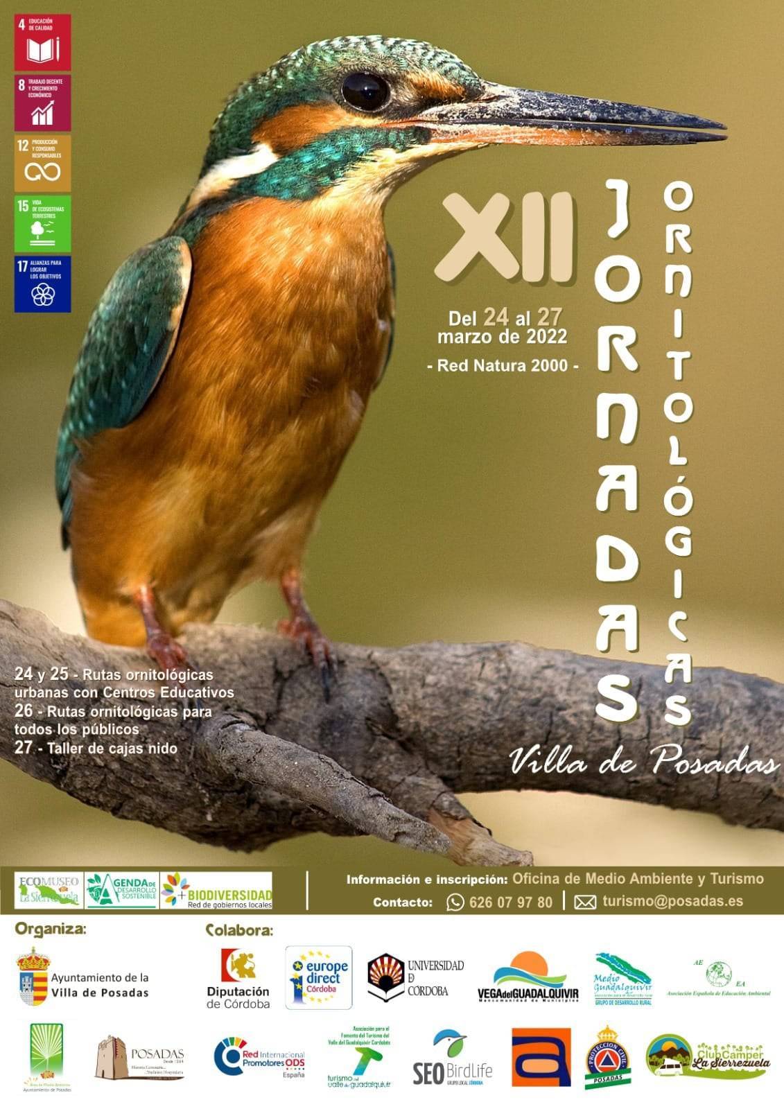 XII Jornadas Ornitológicas Villa de Posadas - Posadas (Córdoba)