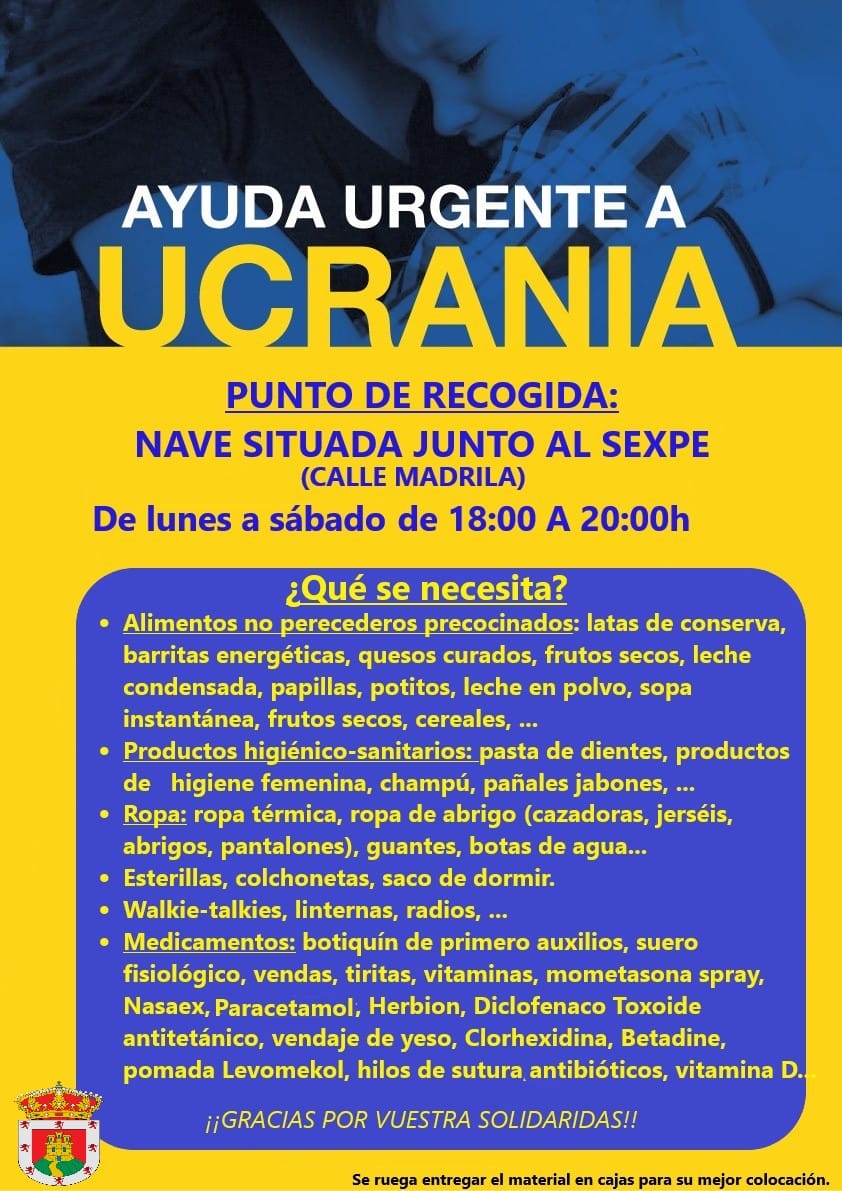 Ayuda urgente a Ucrania (2022) - Cañamero (Cáceres)