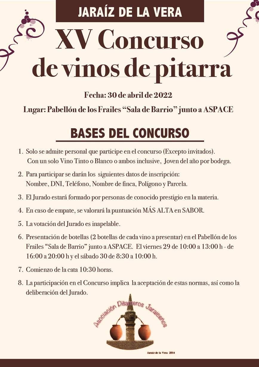 XV Concurso de Vinos de Pitarra - Jaraíz de la Vera (Cáceres) 2
