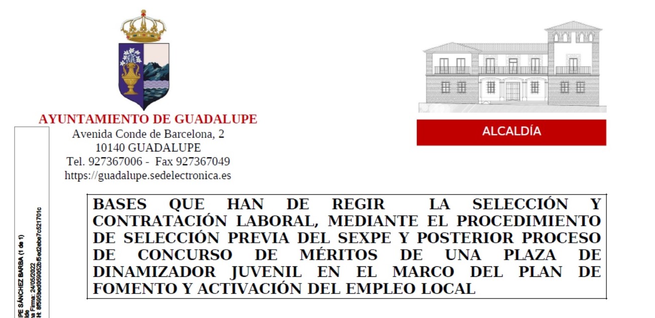 Dinamizador juvenil (2022) - Guadalupe (Cáceres)