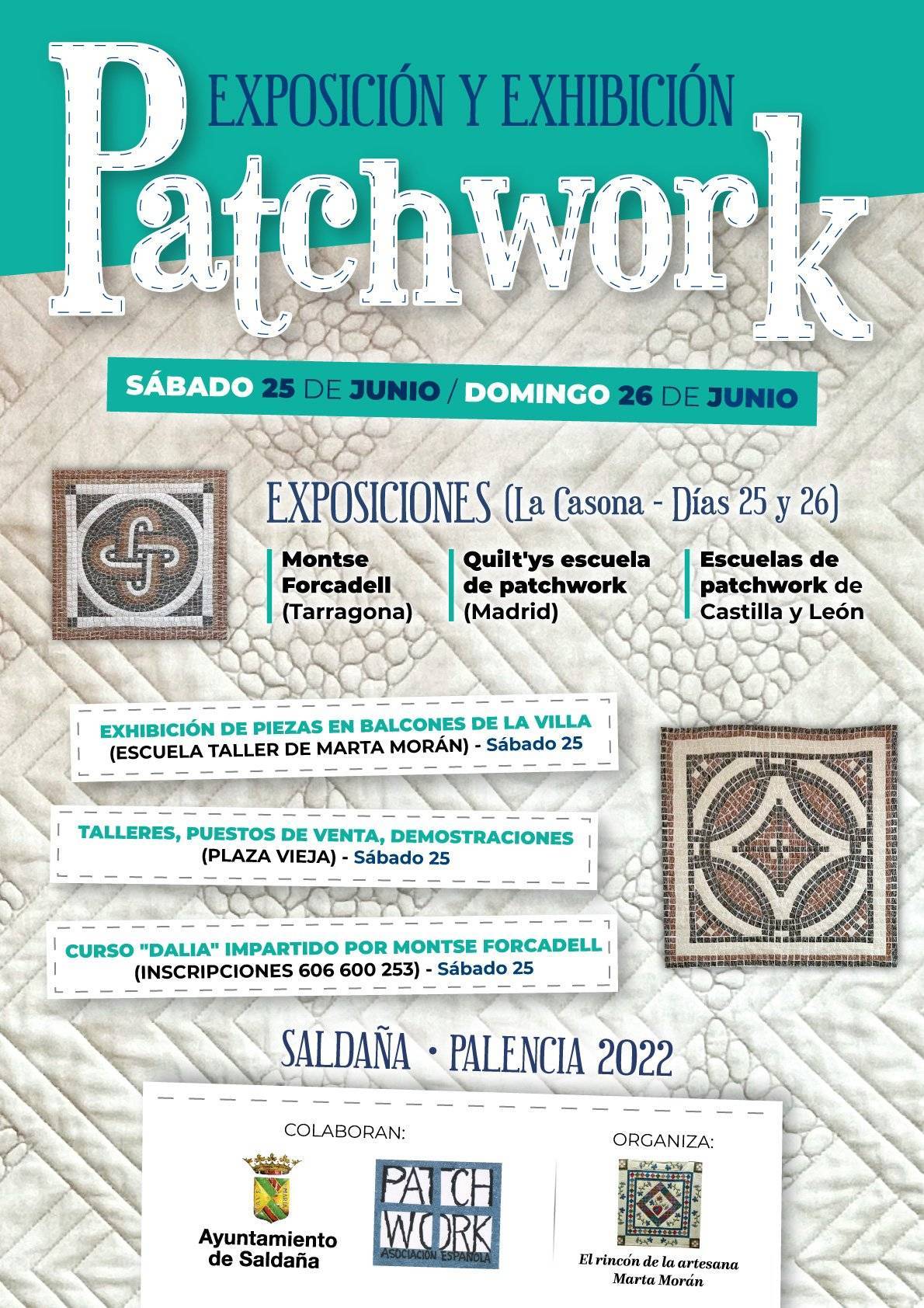 Exposición y exhibición de patchwork (2022) - Saldaña (Palencia)