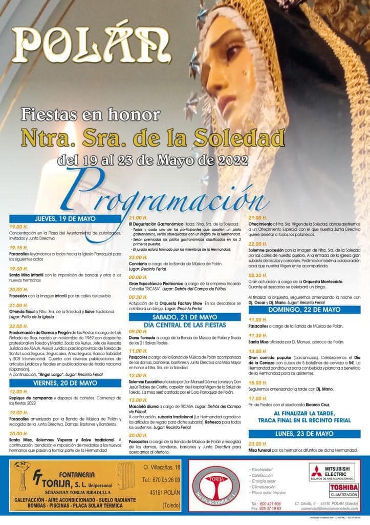 Fiestas en honor a Nuestra Señora de la Soledad (2022) - Polán (Toledo)