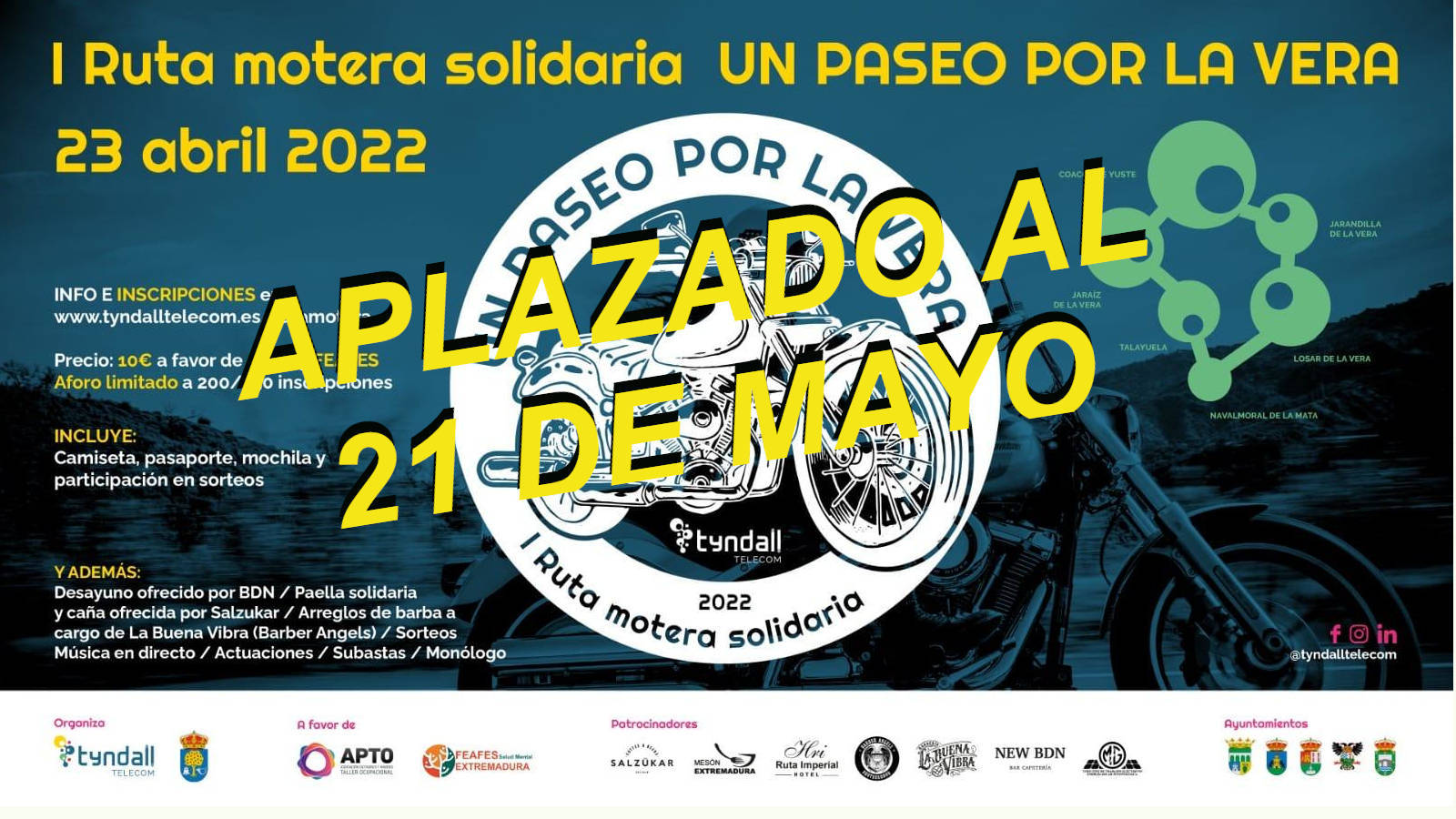 I Ruta Motera Solidaria 'Un paseo por la Vera'