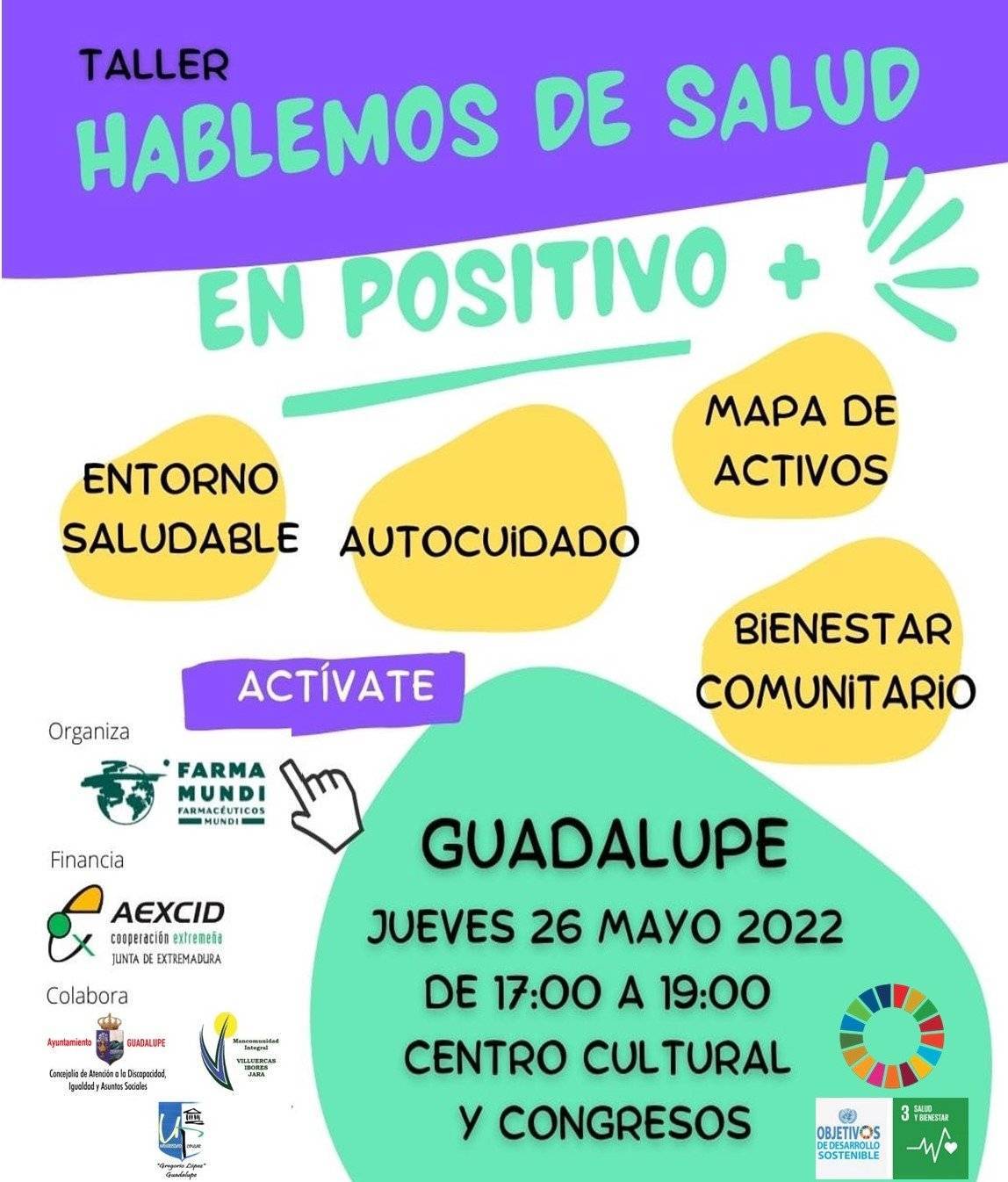Taller de hablemos de salud en positivo (2022) - Guadalupe (Cáceres)