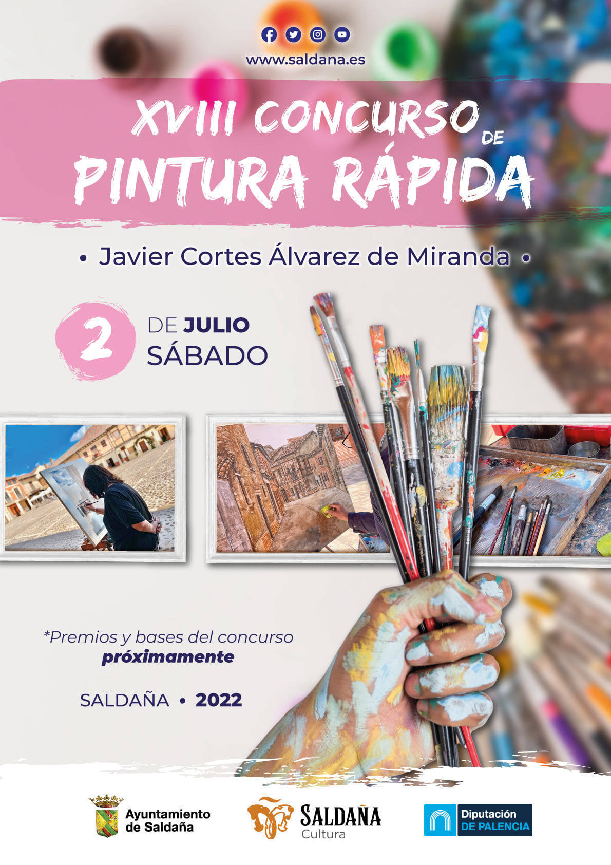XVIII Concurso de Pintura Rápida Javier Cortes Álvarez de Miranda - Saldaña (Palencia)