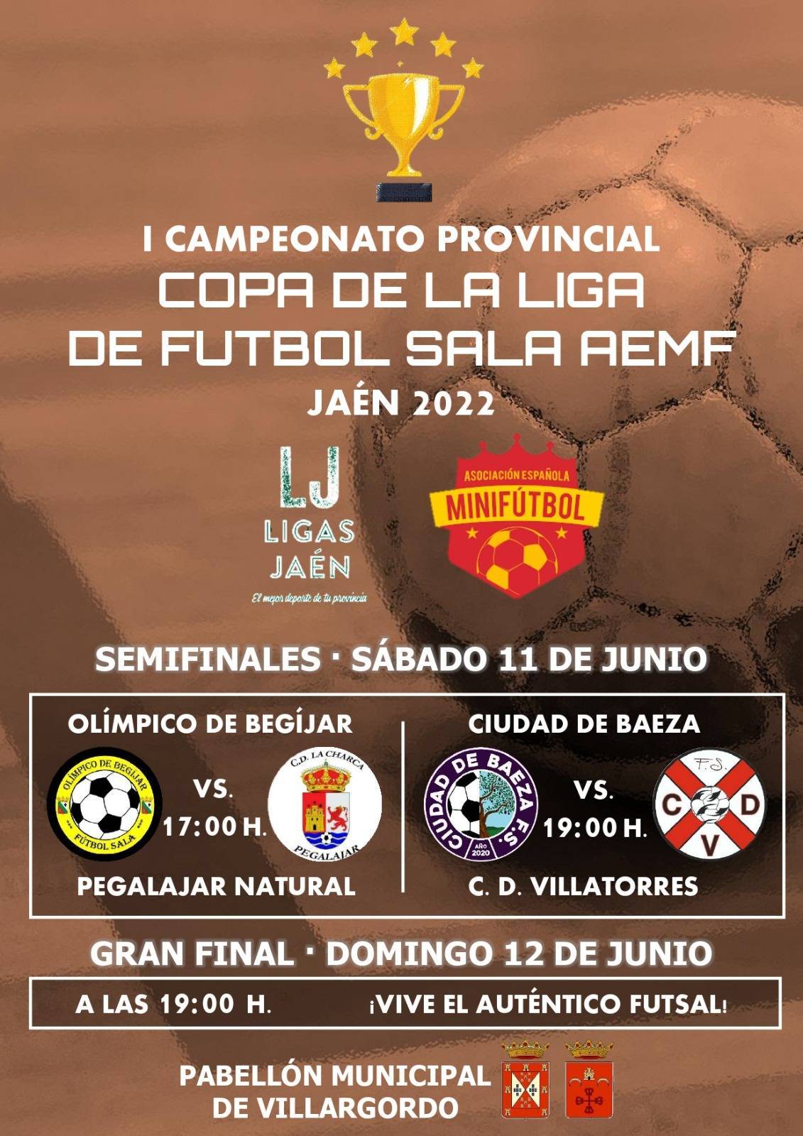 I Copa de la Liga de Fútbol Sala AEMF - Villargordo (Jaén)