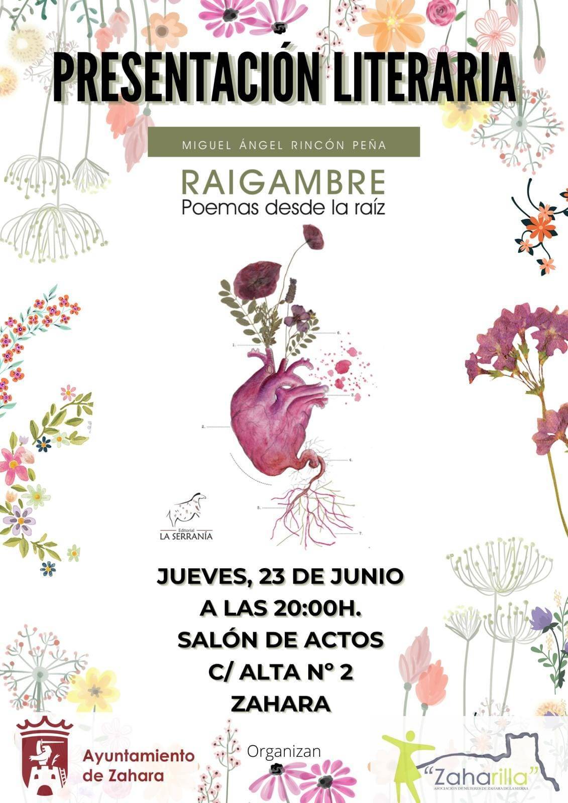 Presentación del libro 'Raigambre' (2022) - Zahara de la Sierra (Cádiz)