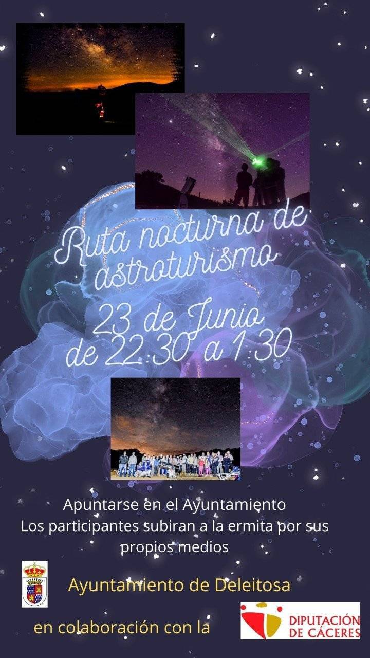 Ruta nocturna de astroturismo (junio 2022) - Deleitosa (Cáceres)