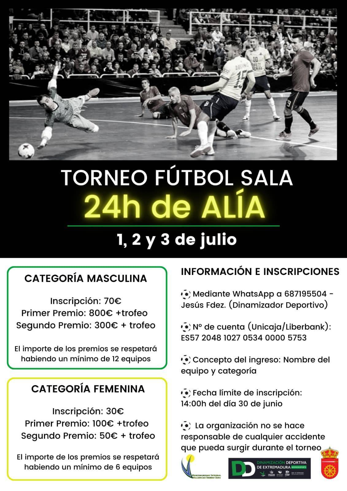 Torneo 24 horas de fútbol sala (2022) - Alía (Cáceres)
