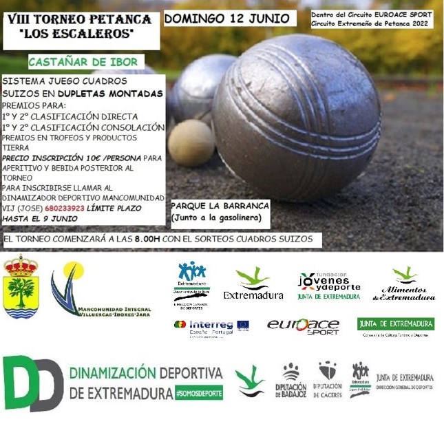 VIII Torneo de Petanca 'Los Escaleros' - Castañar de Ibor (Cáceres)