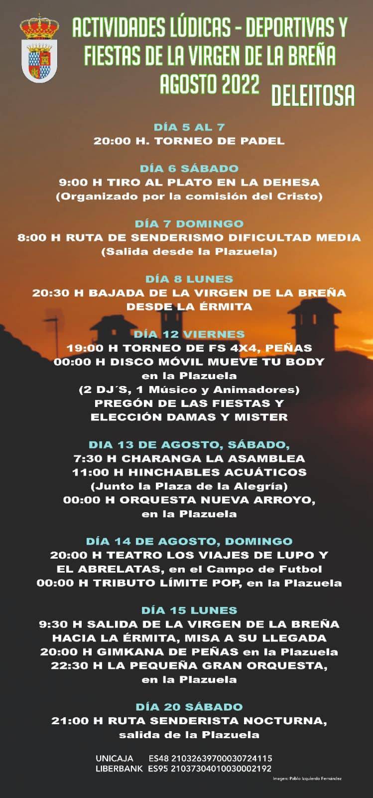 Actividades lúdicas-deportivas y fiestas de la Virgen de la Breña (2022) - Deleitosa (Cáceres) 1