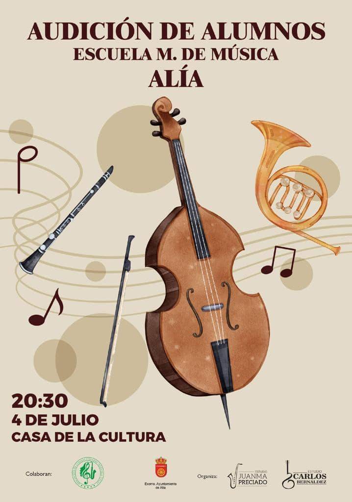 Audición de alumnos de la Escuela Municipal de Música (2022) - Alía (Cáceres)