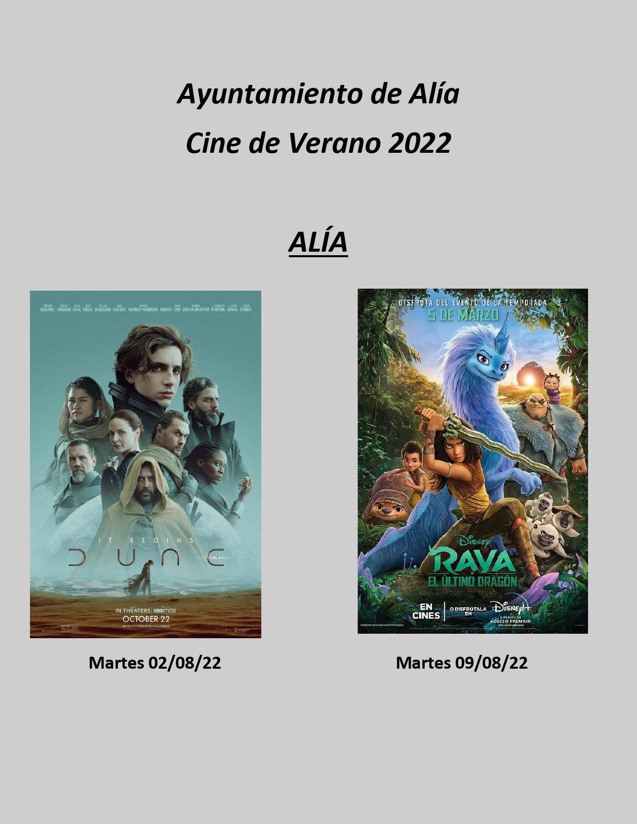 Cine de verano (2022) - Alía (Cáceres) 1