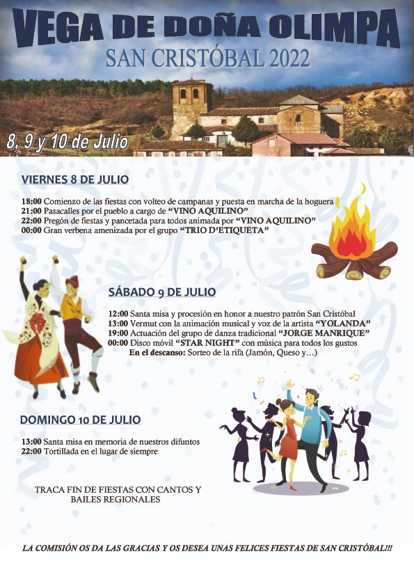 Fiestas de San Cristóbal (2022) - Vega de Doña Olimpa (Palencia)