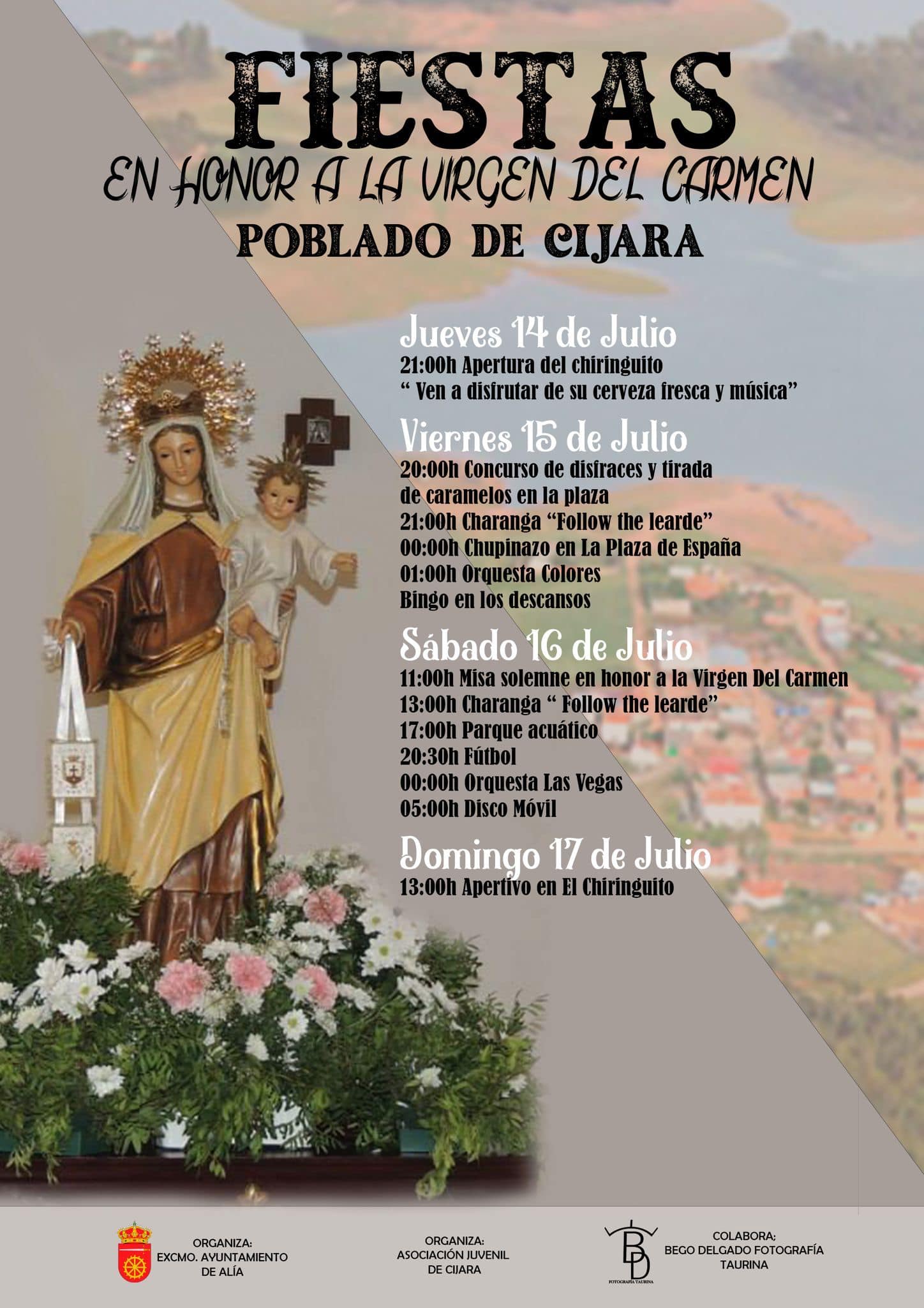 Fiestas en honor a la Virgen del Carmen (2022) - Poblado de Cijara (Cáceres)