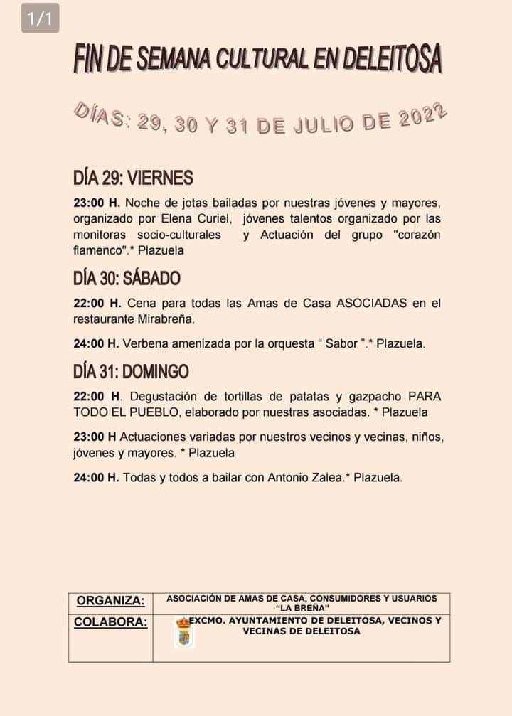 Fin de semana cultural (julio 2022) - Deleitosa (Cáceres) 1
