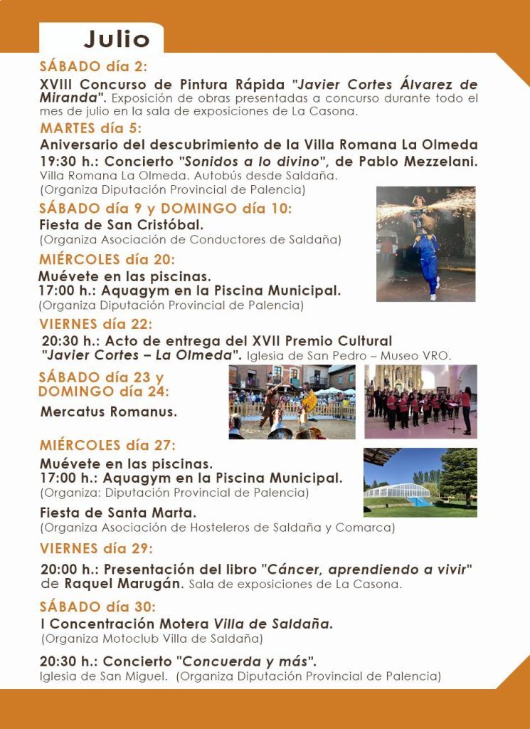 Programa cultural de verano (2022) - Saldaña (Palencia) 2
