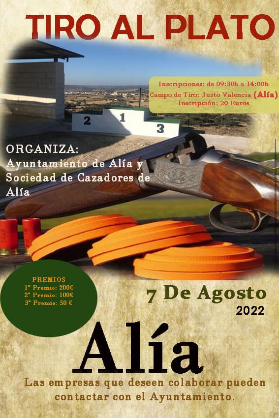 Tiro al plato (agosto 2022) - Alía (Cáceres)
