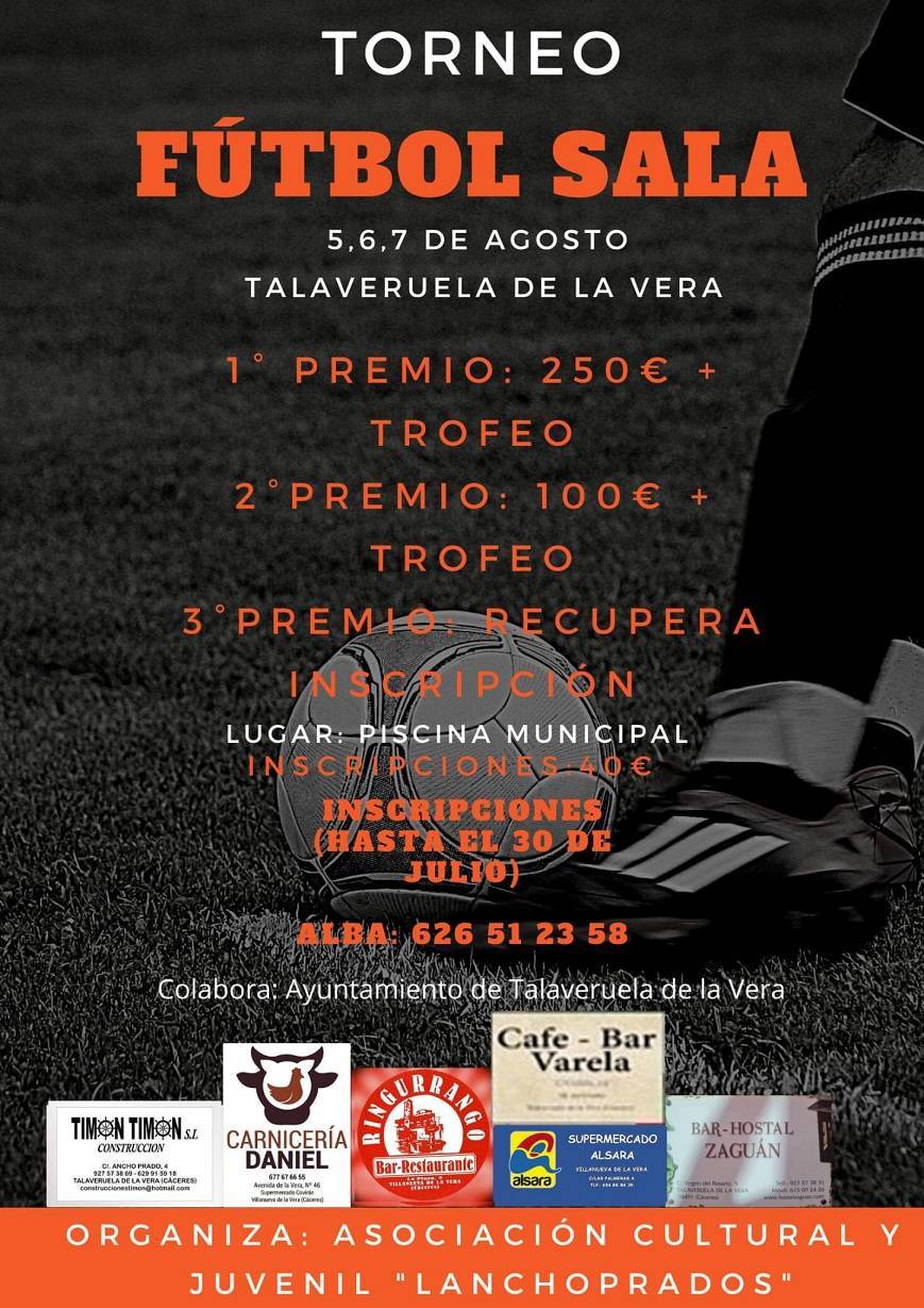 Torneo de fútbol sala (agosto 2022) - Talaveruela de la Vera (Cáceres)