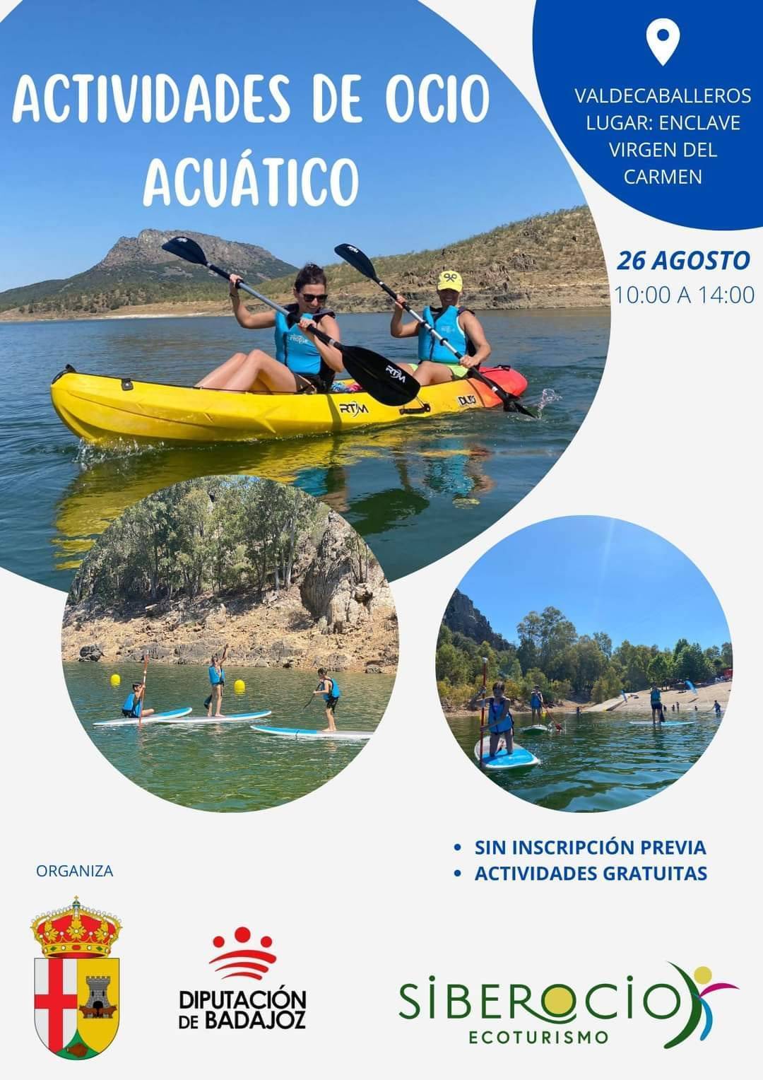 Actividades de ocio acuático (agosto 2022) - Valdecaballeros (Badajoz)