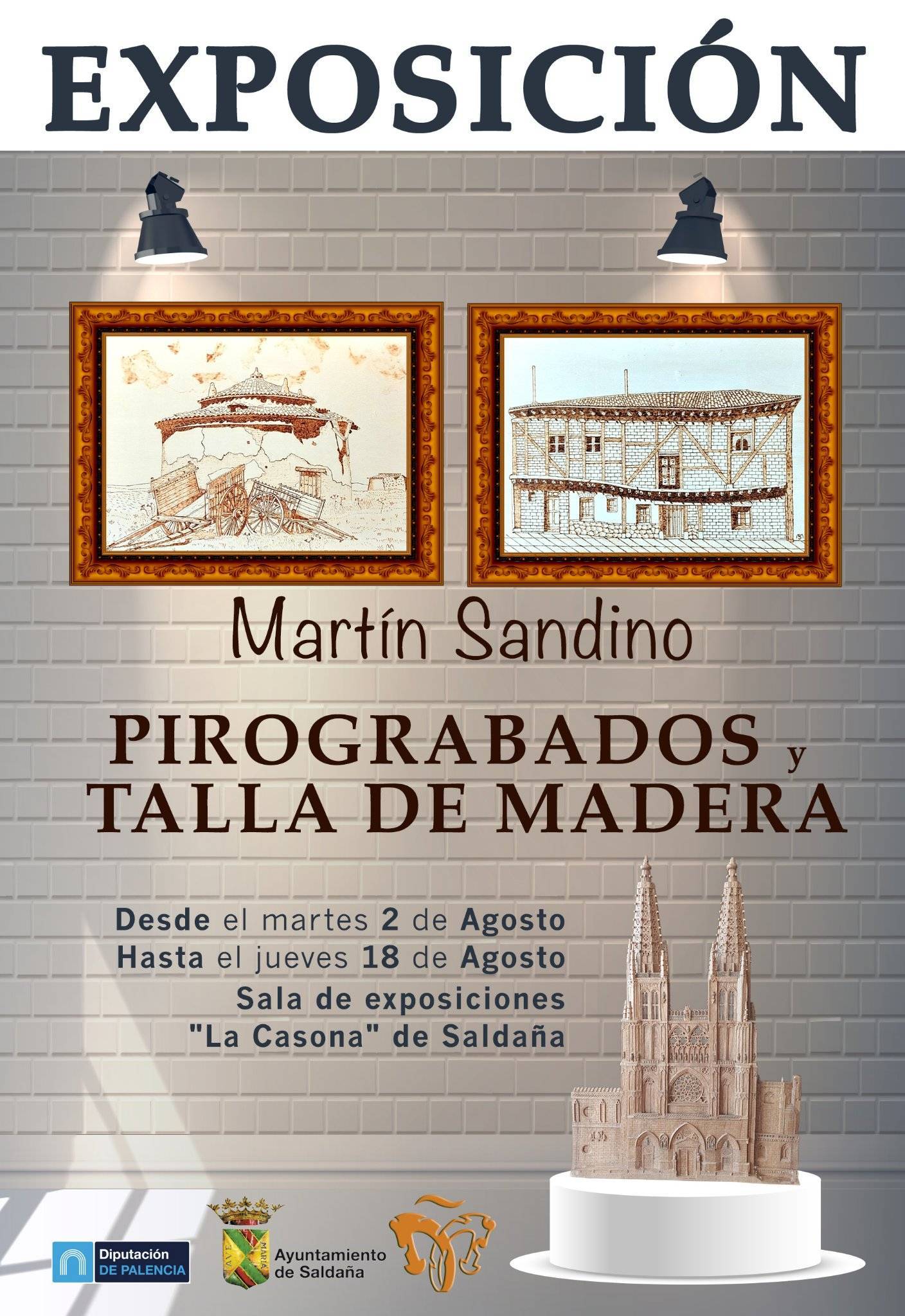 Exposición 'Pirograbados y talla de madera' (2022) - Saldaña (Palencia)