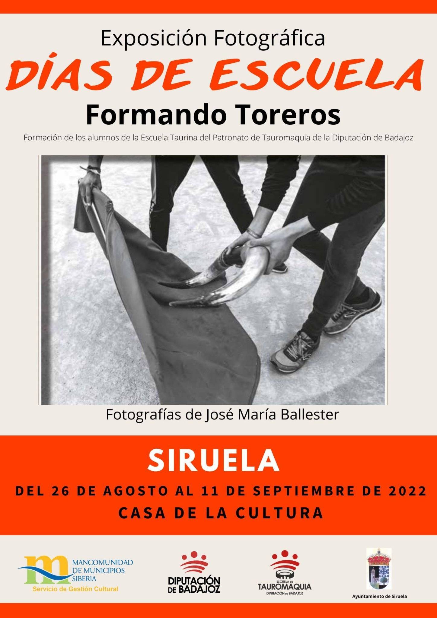Exposición fotográfica 'Días de escuela. Formando toreros' (2022) - Siruela (Badajoz)