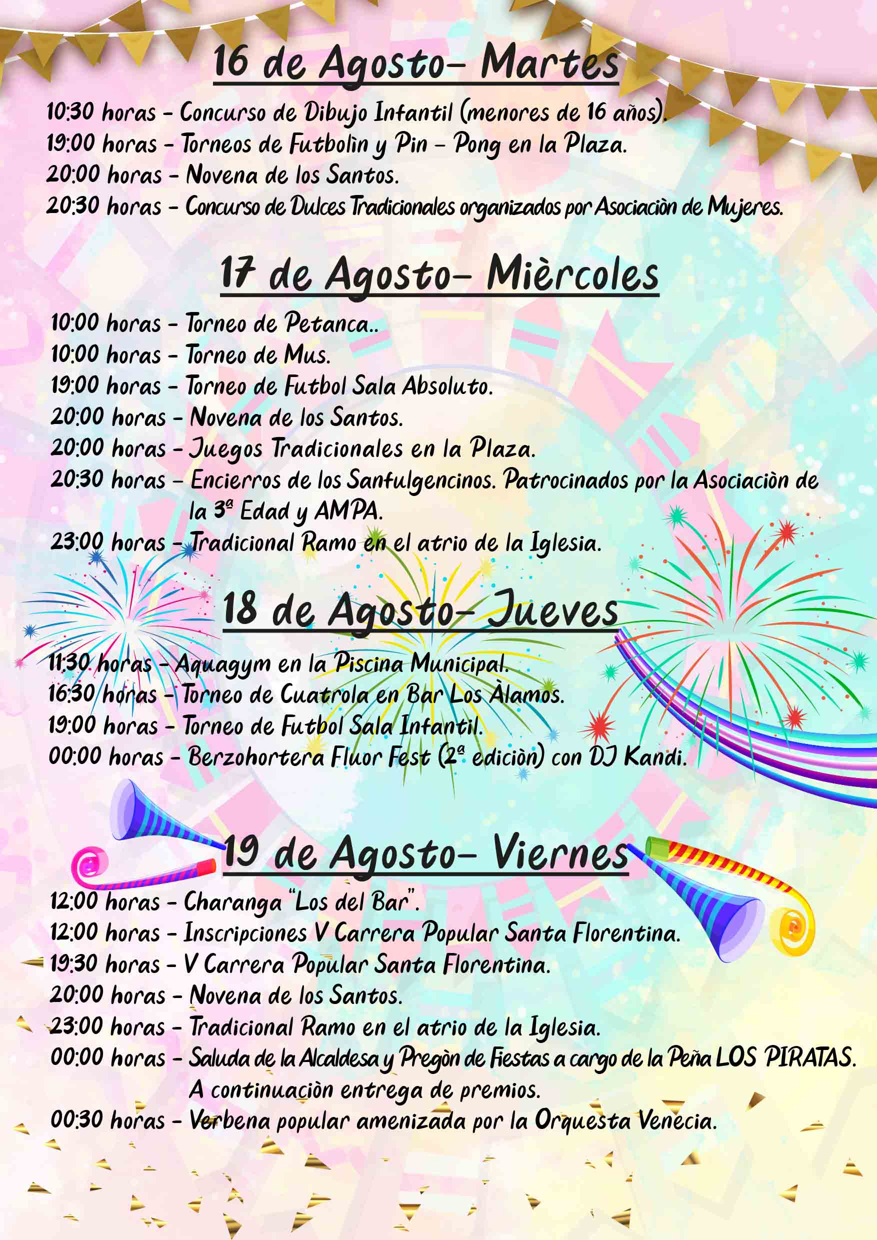 Fiestas patronales en honor a San Fulgencio y Santa Florentina (2022) - Berzocana (Cáceres) 3