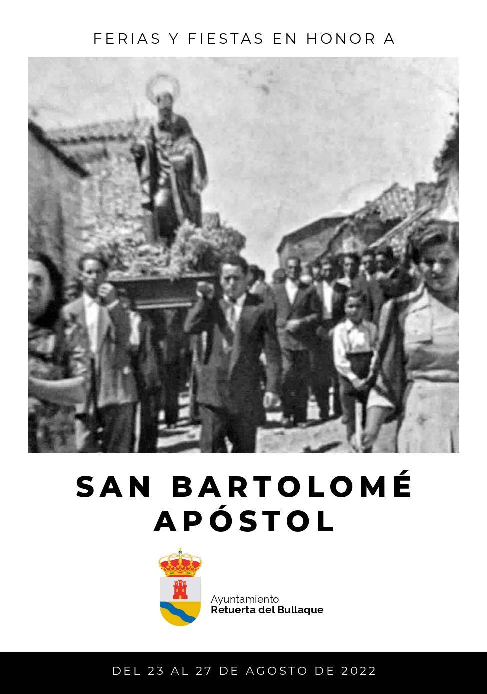 Programa de fiestas de San Bartolomé Apóstol (2022) - Retuerta del Bullaque (Ciudad Real) 1