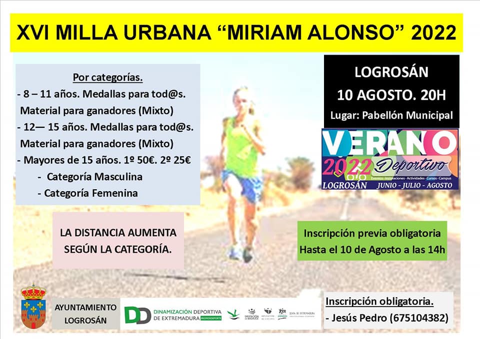 XVI Milla Urbana 'Miriam Alonso' - Logrosán (Cáceres)