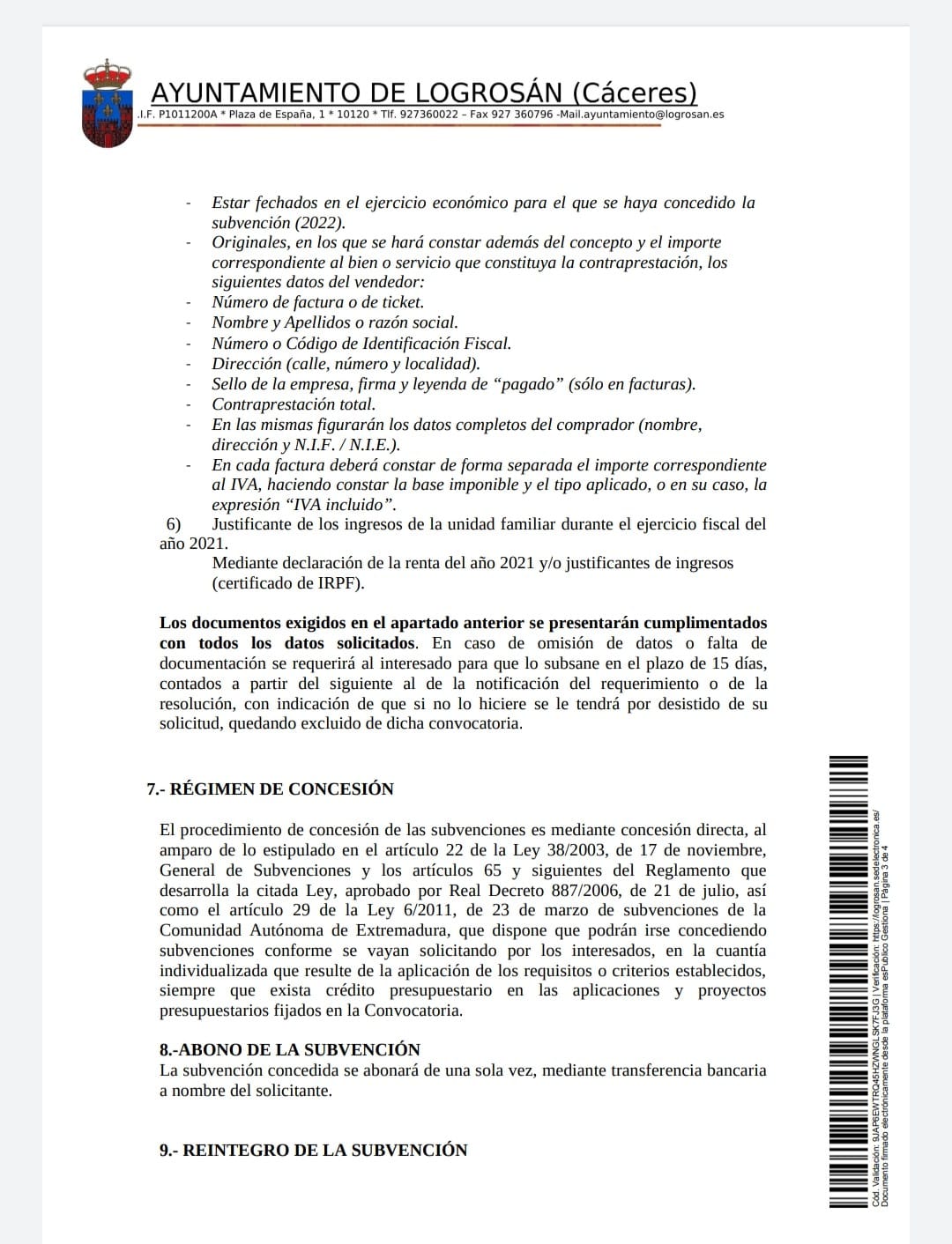 Bases ayudas para la adquisición de libros de texto (2022) - Logrosán (Cáceres) 3