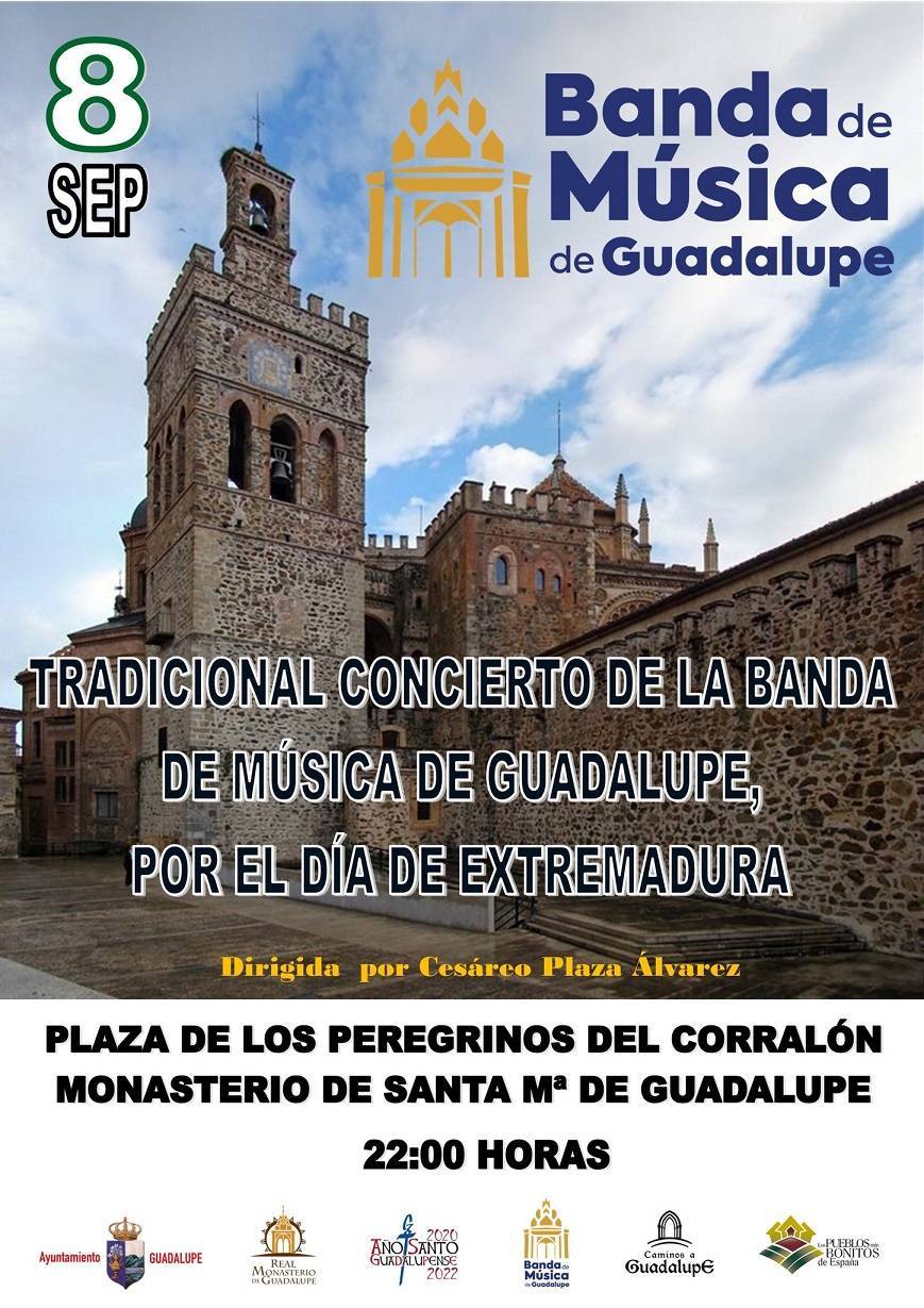 Concierto de la Banda de Música de Guadalupe (septiembre 2022) - Guadalupe (Cáceres)