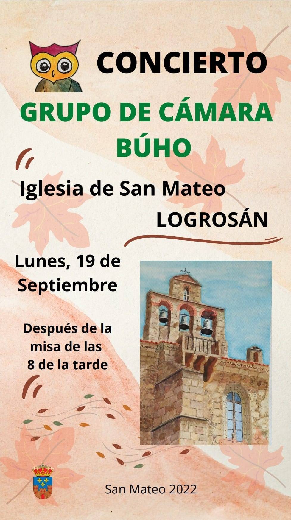 Concierto del Grupo de Cámara Búho (septiembre 2022) - Logrosán (Cáceres)
