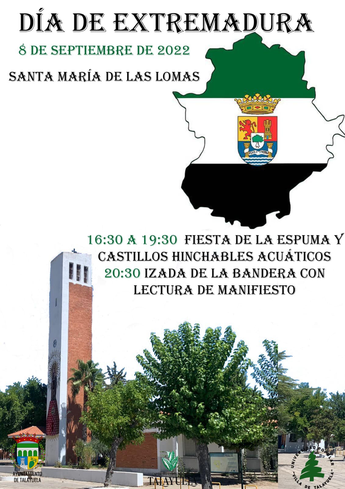 Dia De Extremadura 2023 ▷ Evento: Día de Extremadura (2022) - Santa María de las Lomas (Cáceres) |  Cadena Silva