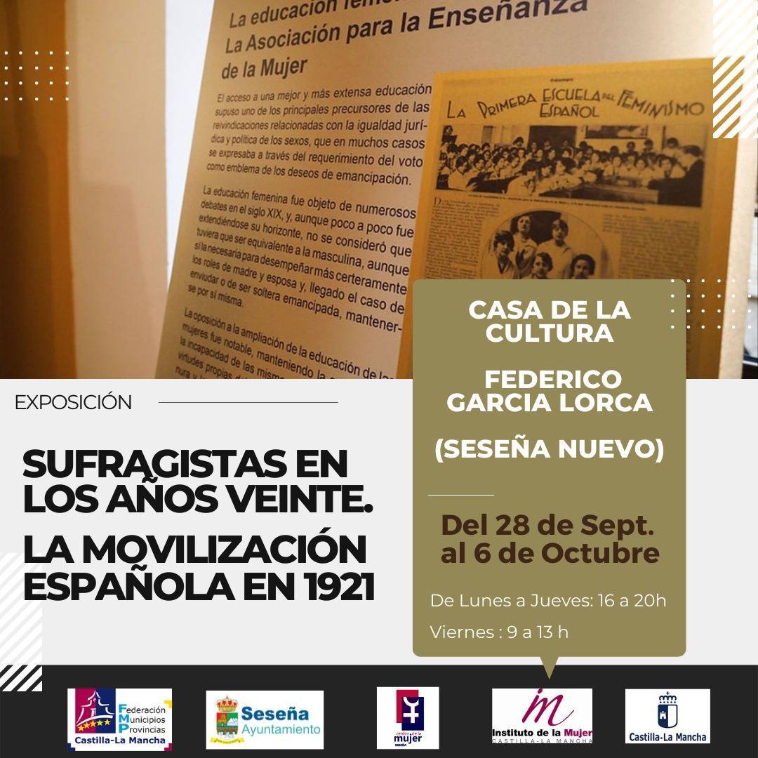 Exposición 'Sufragistas en los años veinte. La movilización española en 1921' (2022) - Seseña Nuevo (Toledo)