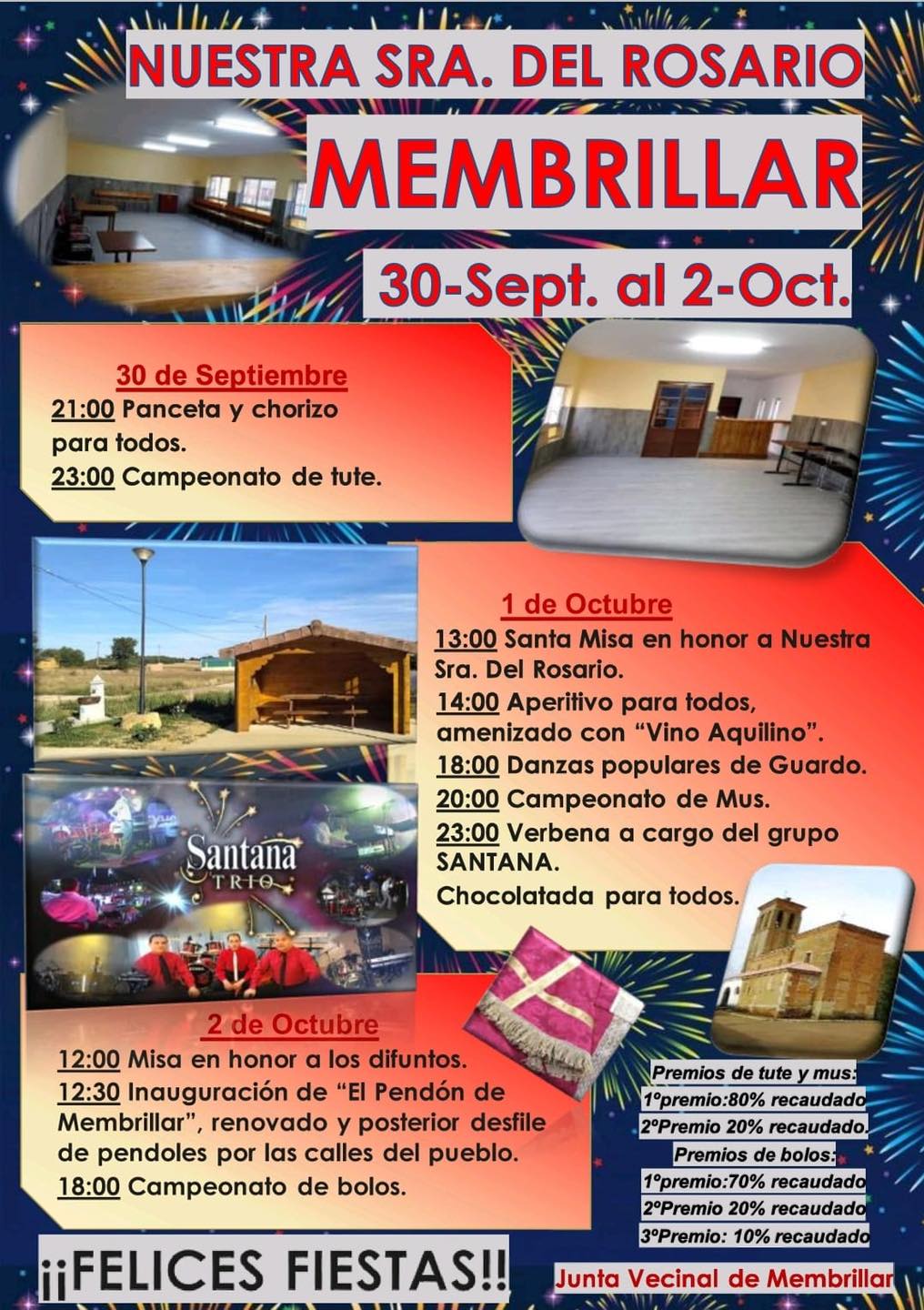 Fiestas patronales de Nuestra Señora del Rosario (2022) - Membrillar (Palencia)