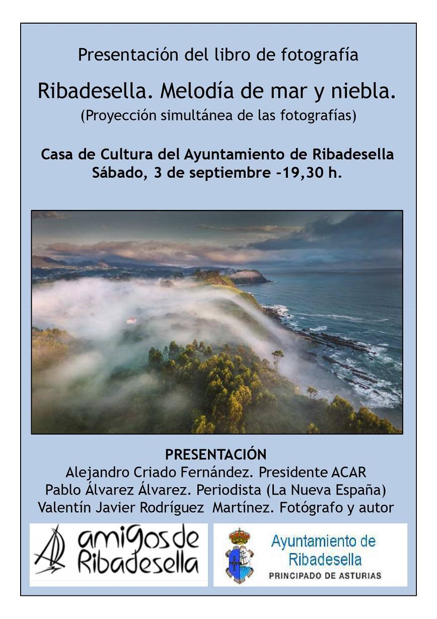 Presentación del libro 'Ribadesella. Melodía de mar y niebla' (2022) - Ribadesella (Asturias)