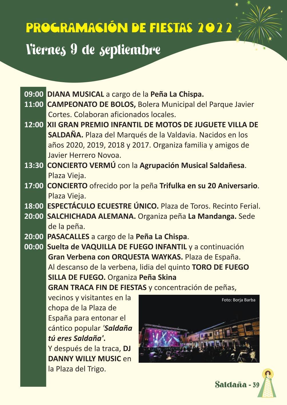 Programa de fiestas del Valle (2022) - Saldaña (Palencia) 6