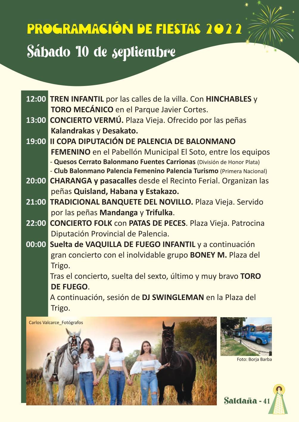 Programa de fiestas del Valle (2022) - Saldaña (Palencia) 7