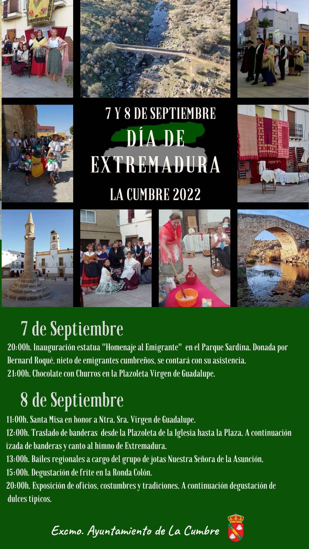 Programa del Día de Extremadura (2022) - La Cumbre (Cáceres)