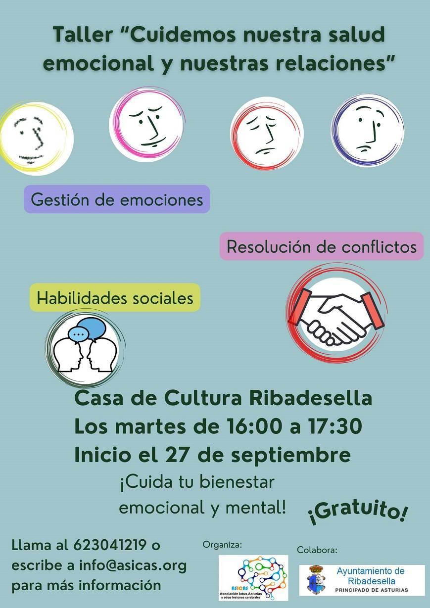 Taller 'Cuidemos nuestra salud emocional y nuestras relaciones' (2022) - Ribadesella (Asturias)