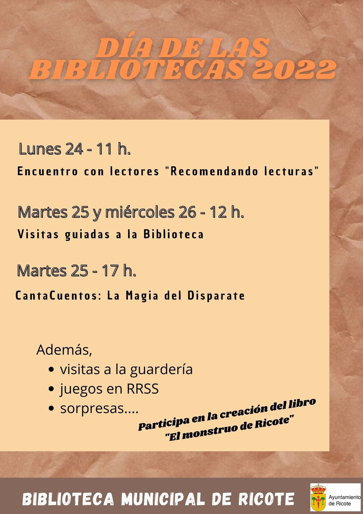 Día de las Bibliotecas (2022) - Ricote (Murcia)