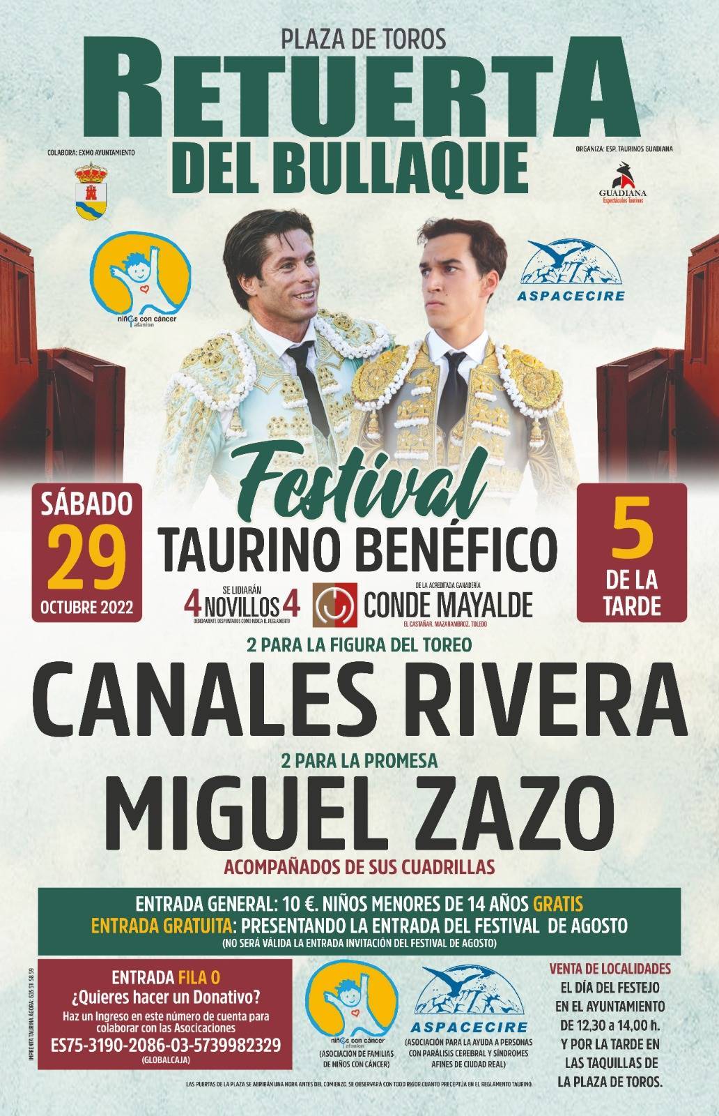 Festival taurino benéfico (2022) - Retuerta del Bullaque (Ciudad Real)