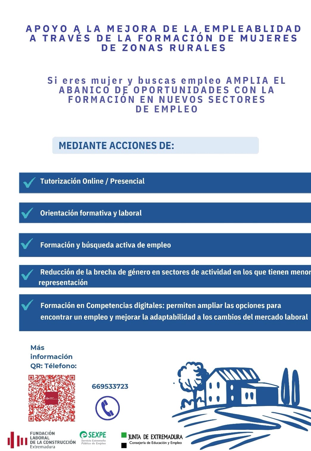 Jornada informativa sobre reorientación formativa y laboral de mujeres hacia el sector de la construcción (2022) - Logrosán (Cáceres) 3