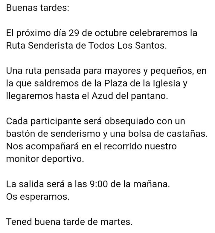 Ruta Senderista de Todos los Santos (2022) - Alcollarín (Cáceres)