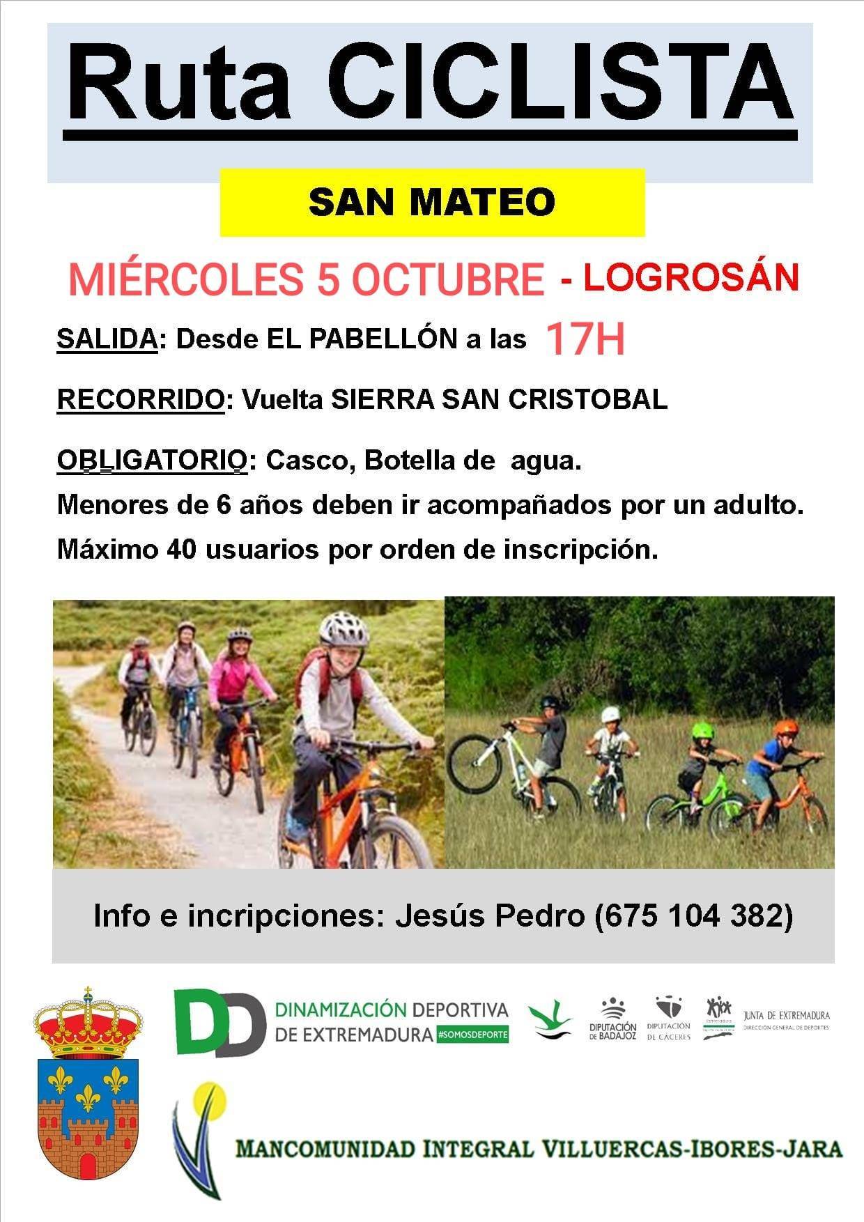 Ruta ciclista (octubre 2022) - Logrosán (Cáceres)