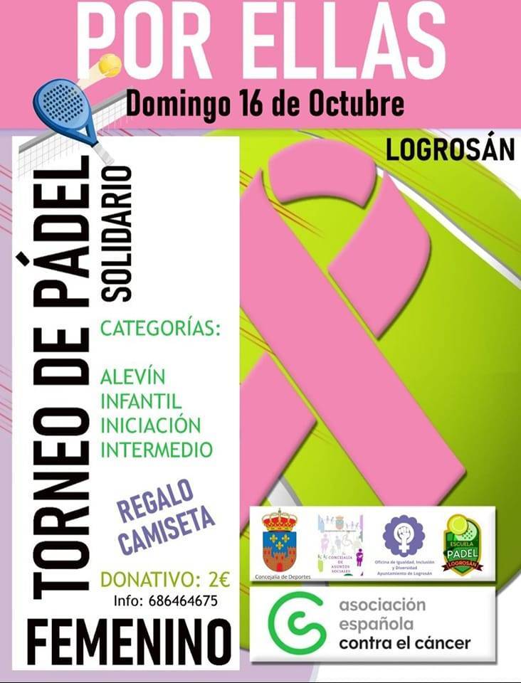 Torneo de pádel femenino solidario (2022) - Logrosán (Cáceres)