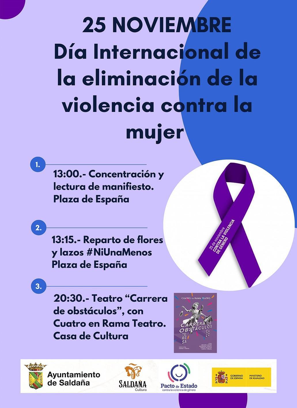 Día Internacional de la Eliminación de la Violencia Contra la Mujer (2022) - Saldaña (Palencia)