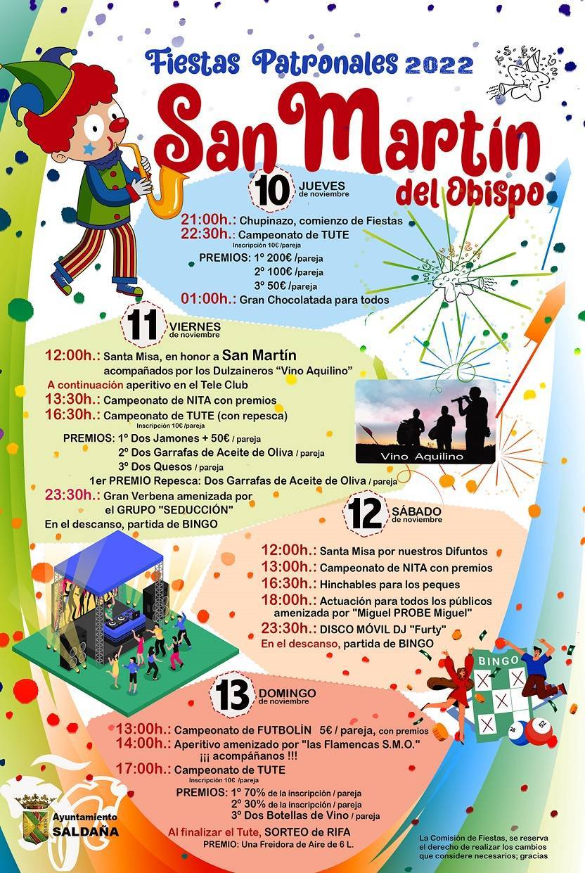 Fiestas patronales de San Martín (2022) - San Martín del Obispo (Palencia)